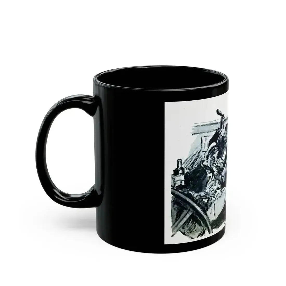 Crazy To Fight, Liberty magazine, May 18, 1935 - Black Coffee Mug - Go Mug Yourself