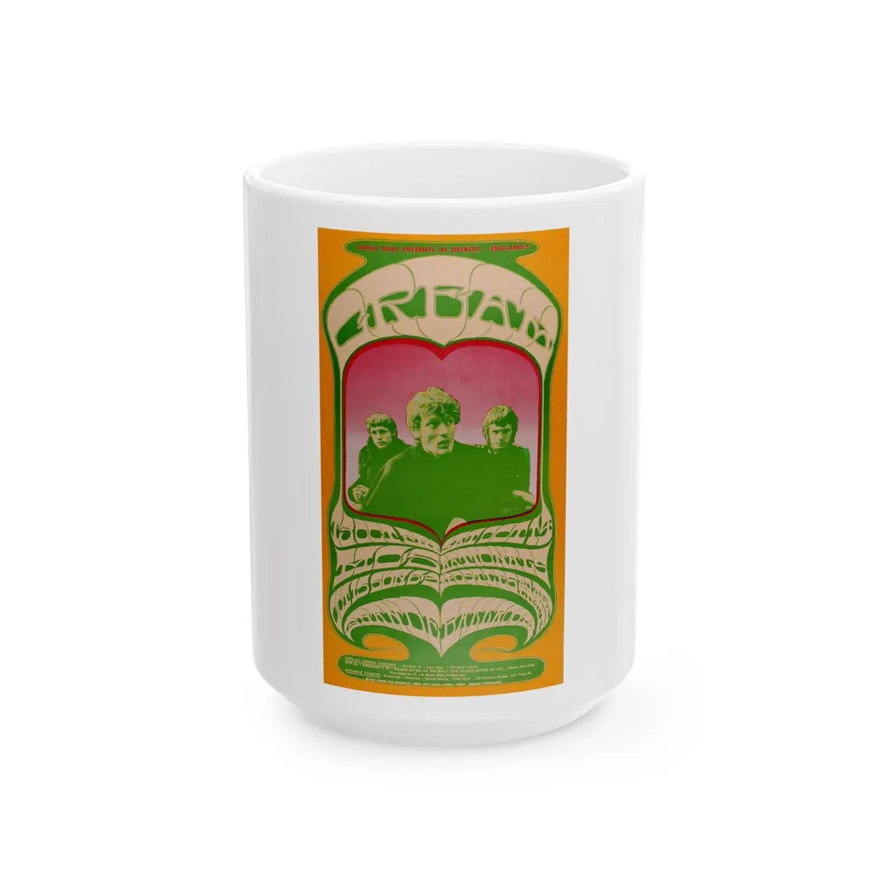 Cream - 1967 (Music Poster) White Coffee Mug-15oz-Go Mug Yourself