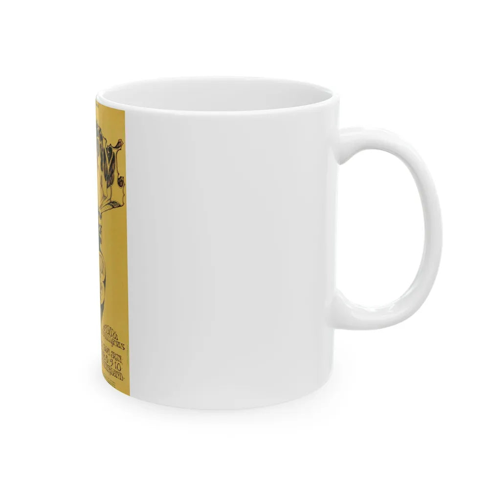 Cream - 1968 (Music Poster) White Coffee Mug-Go Mug Yourself