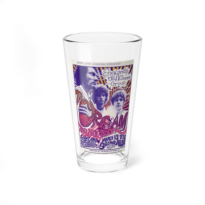 cream - blue cheer selland arena 1968 (Music Poster) Pint Glass 16oz-16oz-Go Mug Yourself