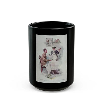 Cream of Wheat ad, The American Magazine, November, 1918 - Black Coffee Mug 15oz - Go Mug Yourself