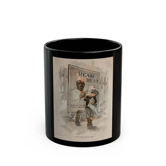 Cream of Wheat Ad, The Saturday Evening Post, December 13, 1924 - Black Coffee Mug 11oz - Go Mug Yourself