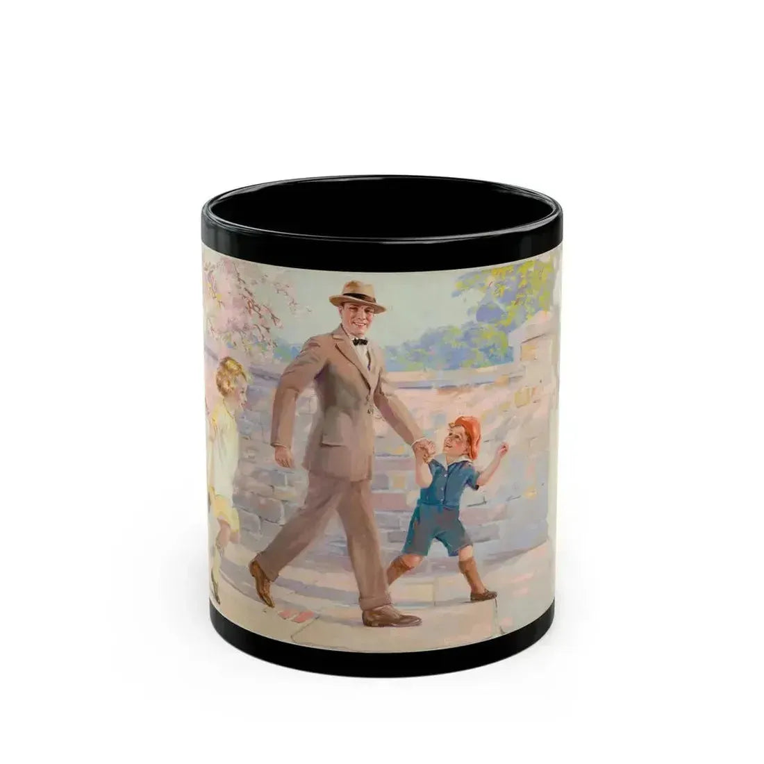 Cream of Wheat advertising illustration, 1925 - Black Coffee Mug 11oz - Go Mug Yourself
