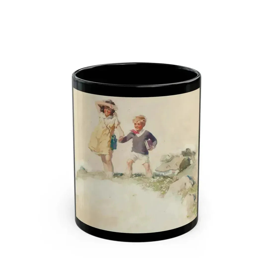 Cream of Wheat advertising illustration, March 1927 - Black Coffee Mug 11oz - Go Mug Yourself