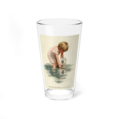 Cream of Wheat for 'Sail,' ad illustration, 1911 - Pint Glass 16oz-16oz-Go Mug Yourself