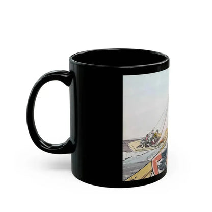 Cream Puff Sailor, illustration for Collier's, August 9, 1941 - Black Coffee Mug - Go Mug Yourself