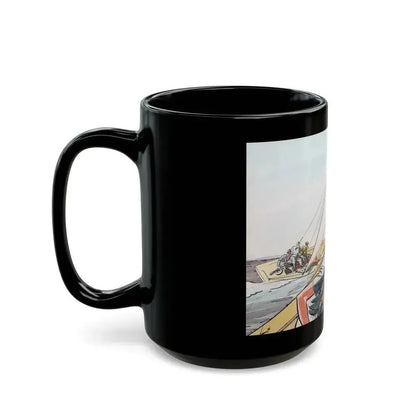 Cream Puff Sailor, illustration for Collier's, August 9, 1941 - Black Coffee Mug - Go Mug Yourself