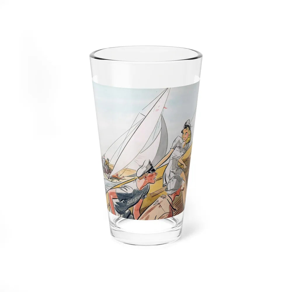 Cream Puff Sailor, illustration for Collier's, August 9, 1941 - Pint Glass 16oz-16oz-Go Mug Yourself