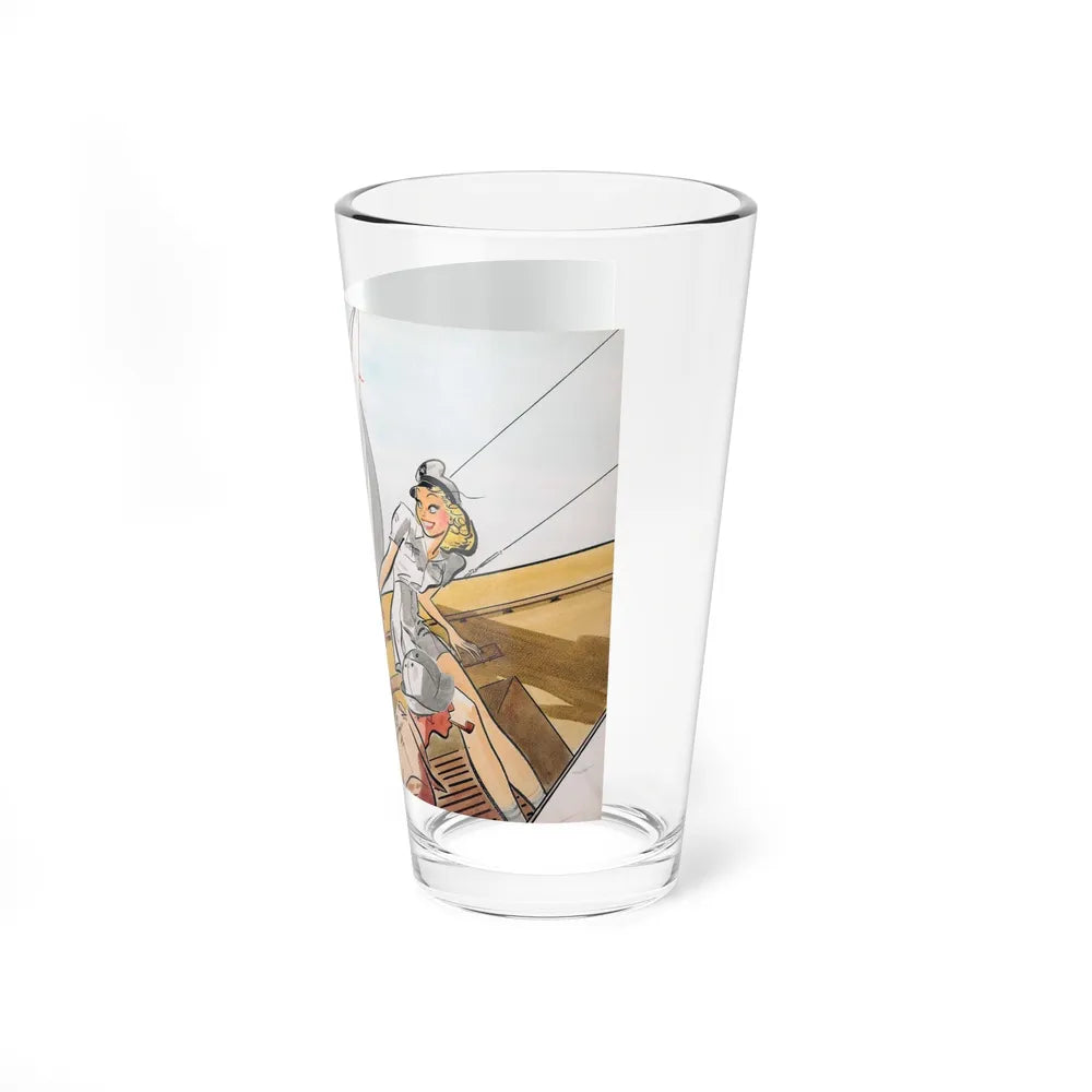 Cream Puff Sailor, illustration for Collier's, August 9, 1941 - Pint Glass 16oz-Go Mug Yourself