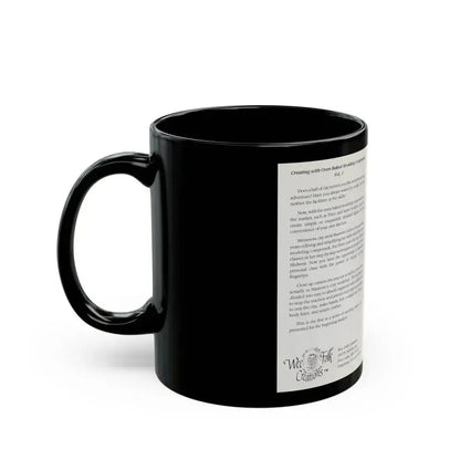 CREATING AN IMAGINARY WORLD OF MUG DWELLERS AND WEE FOLK (VHS COVER) - Black Coffee Mug - Go Mug Yourself