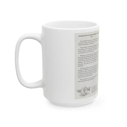 CREATING AN IMAGINARY WORLD OF MUG DWELLERS AND WEE FOLK (VHS COVER) - White Coffee Mug - Go Mug Yourself