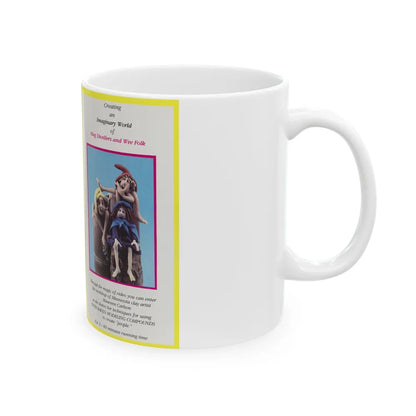 CREATING AN IMAGINARY WORLD OF MUG DWELLERS AND WEE FOLK (VHS COVER) - White Coffee Mug-Go Mug Yourself