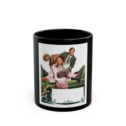Creative In California by Russell Begg, Collier's magazine, 1949 - Black Coffee Mug 11oz - Go Mug Yourself