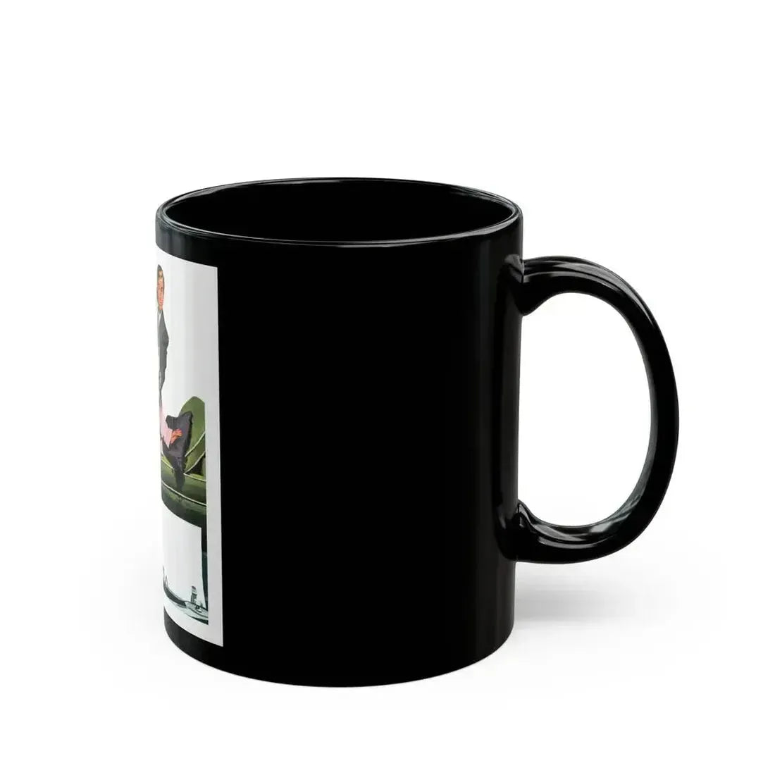 Creative In California by Russell Begg, Collier's magazine, 1949 - Black Coffee Mug - Go Mug Yourself
