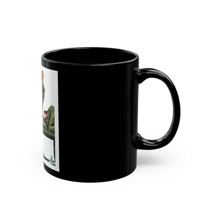 Creative In California by Russell Begg, Collier's magazine, 1949 - Black Coffee Mug - Go Mug Yourself