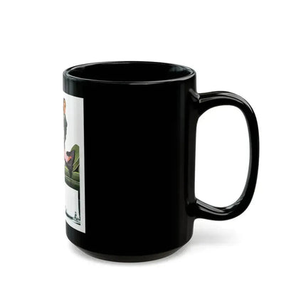 Creative In California by Russell Begg, Collier's magazine, 1949 - Black Coffee Mug - Go Mug Yourself