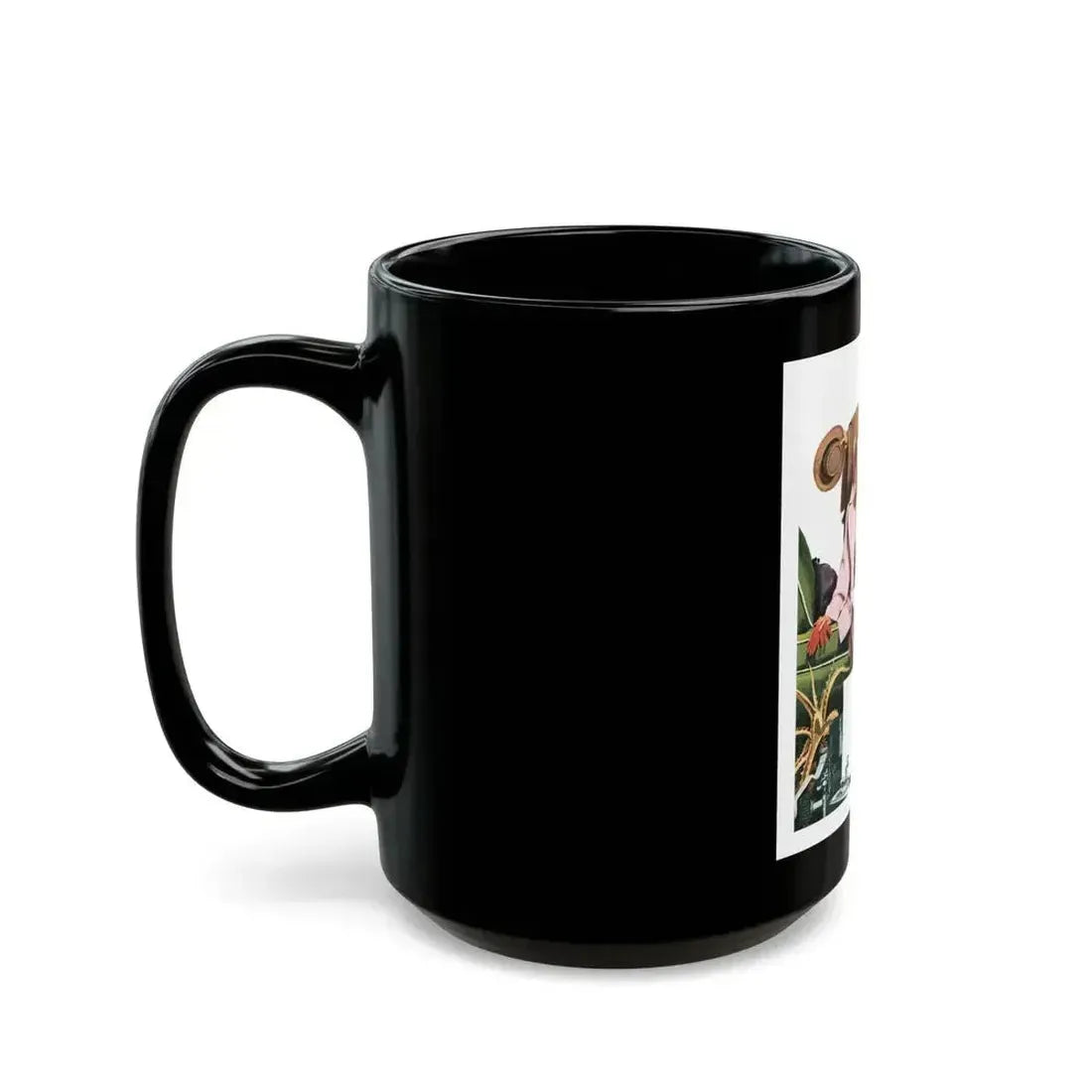 Creative In California by Russell Begg, Collier's magazine, 1949 - Black Coffee Mug - Go Mug Yourself