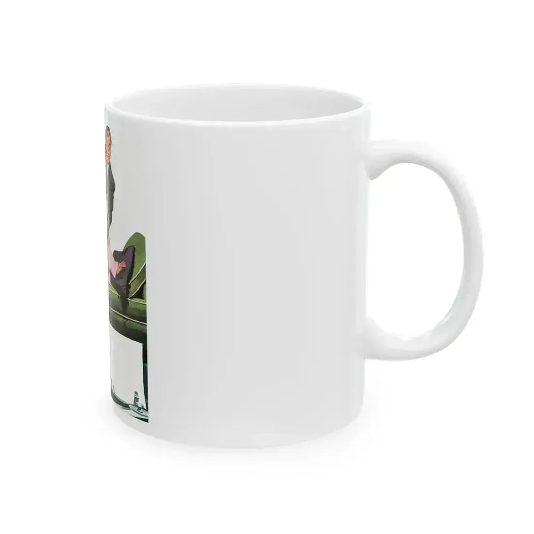 Creative In California by Russell Begg, Collier's magazine, 1949 - White Coffee Mug - Go Mug Yourself
