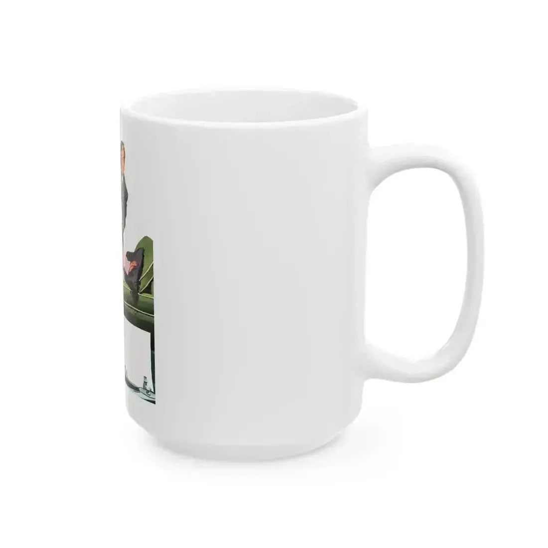 Creative In California by Russell Begg, Collier's magazine, 1949 - White Coffee Mug - Go Mug Yourself