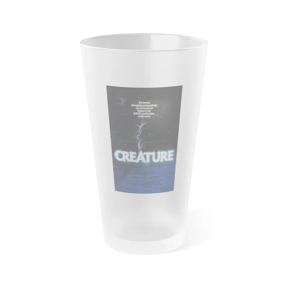 CREATURE 1985 Movie Poster - Frosted Pint Glass 16oz-16oz-Frosted-Go Mug Yourself