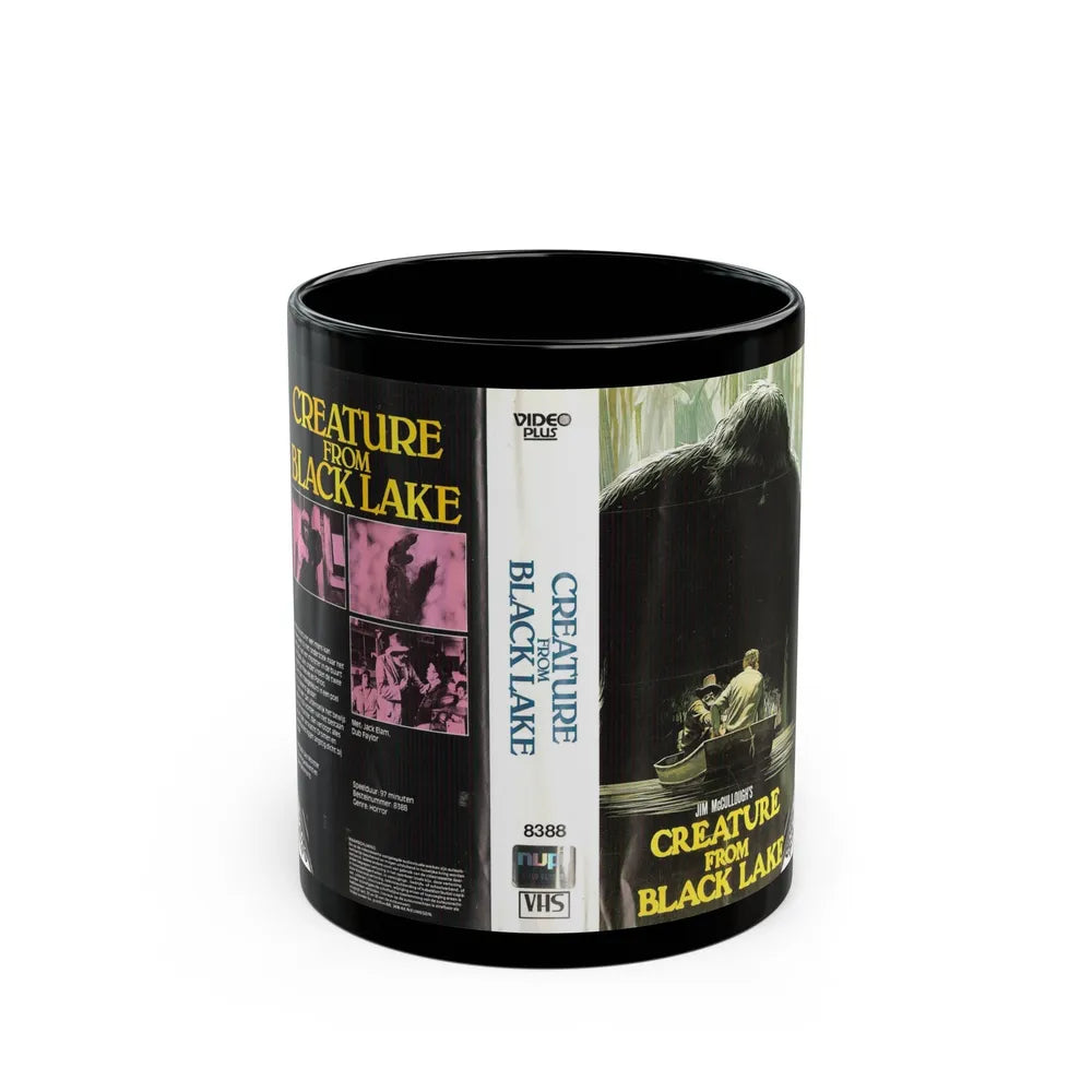 CREATURE FROM BLACK LAKE (VHS COVER) - Black Coffee Mug-11oz-Go Mug Yourself