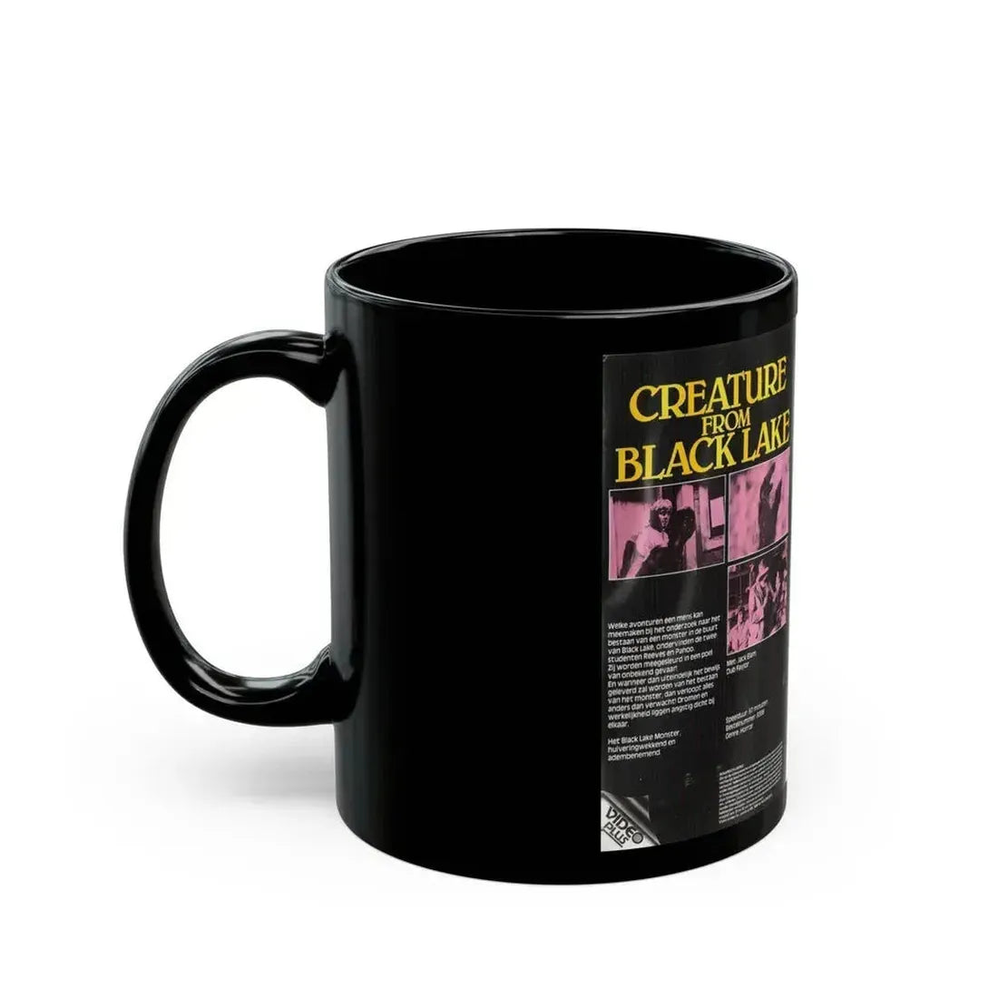 CREATURE FROM BLACK LAKE (VHS COVER) - Black Coffee Mug - Go Mug Yourself