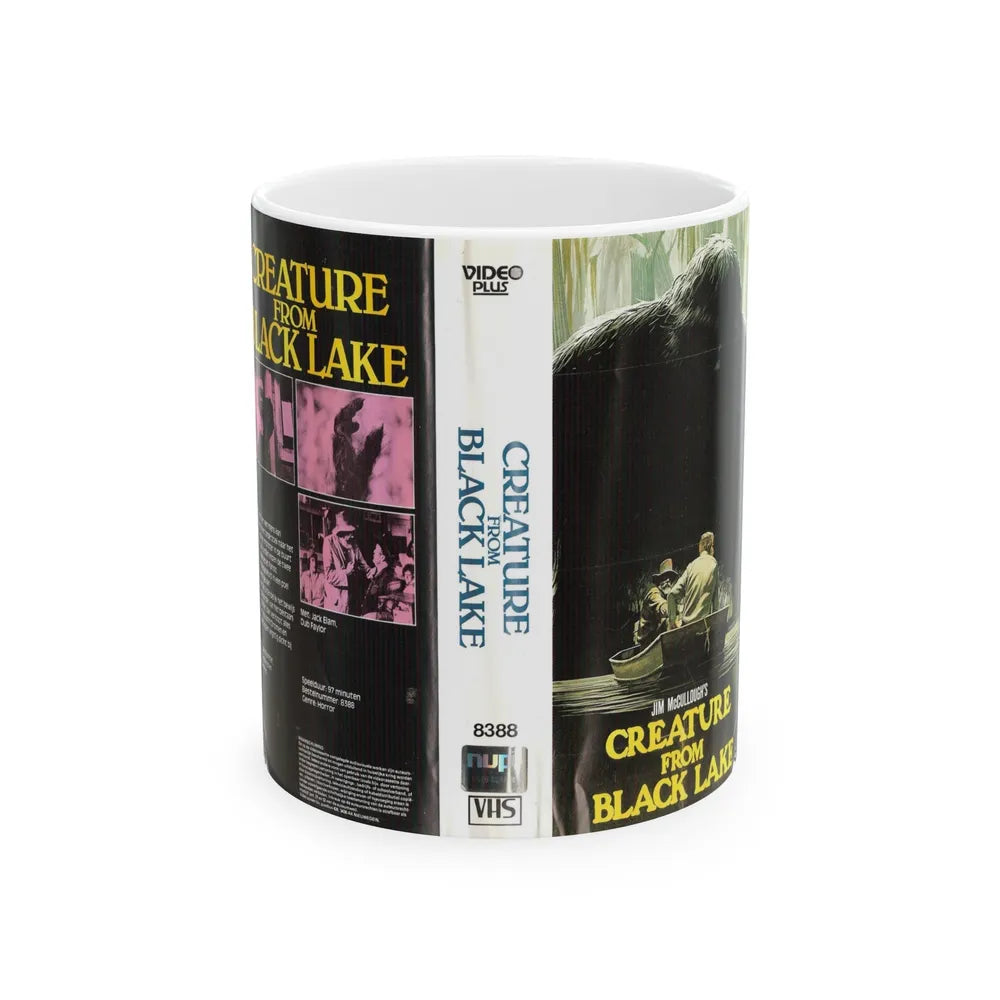 CREATURE FROM BLACK LAKE (VHS COVER) - White Coffee Mug-11oz-Go Mug Yourself