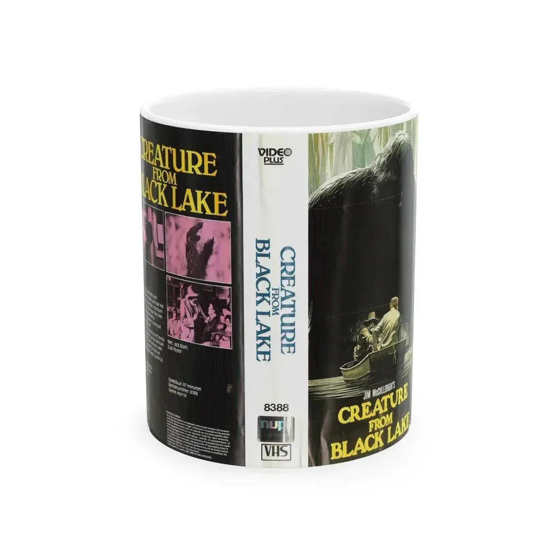 CREATURE FROM BLACK LAKE (VHS COVER) - White Coffee Mug 11oz - Go Mug Yourself
