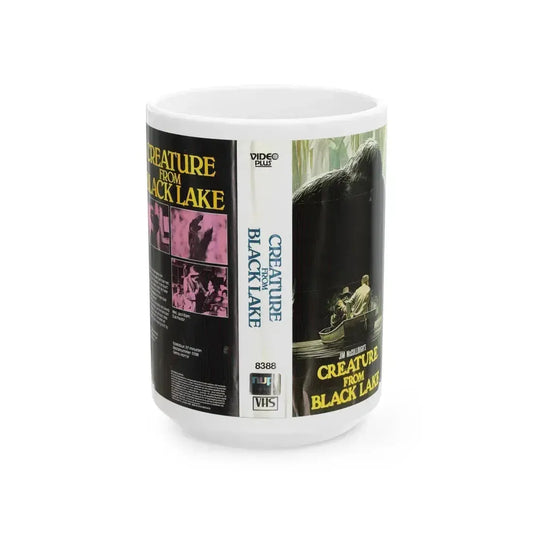 CREATURE FROM BLACK LAKE (VHS COVER) - White Coffee Mug 15oz - Go Mug Yourself