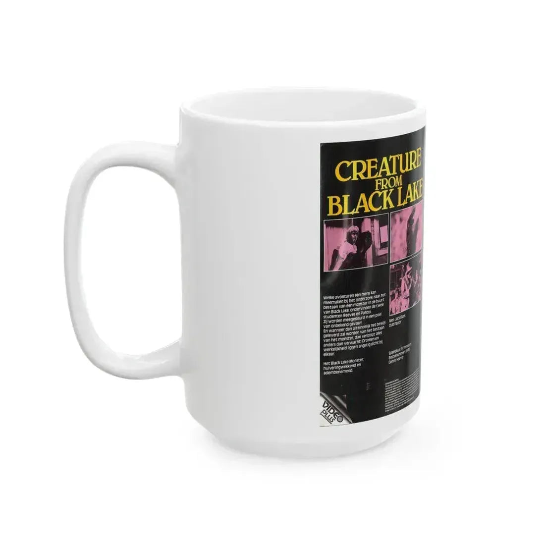 CREATURE FROM BLACK LAKE (VHS COVER) - White Coffee Mug - Go Mug Yourself