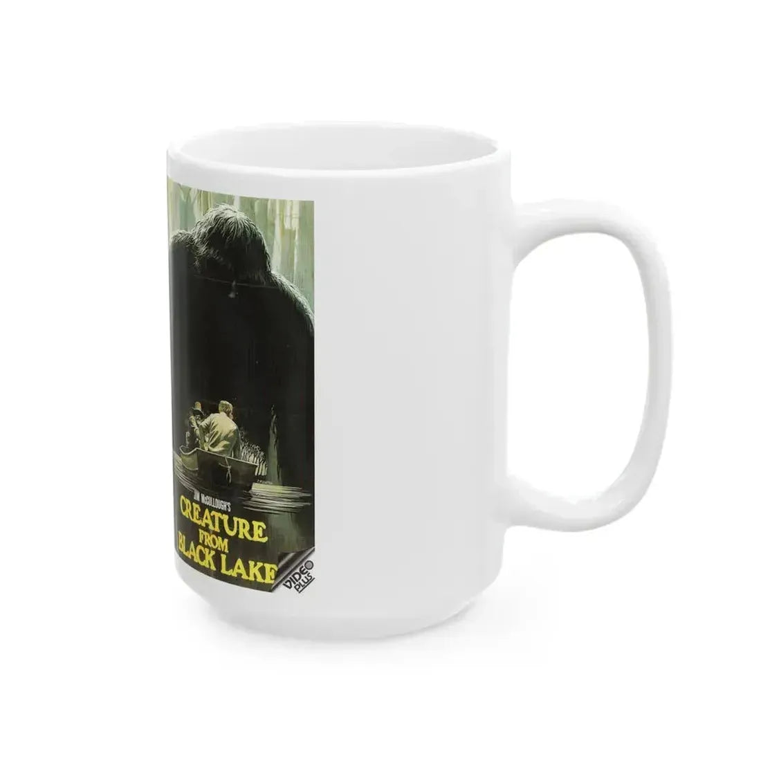 CREATURE FROM BLACK LAKE (VHS COVER) - White Coffee Mug - Go Mug Yourself