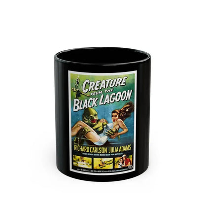 CREATURE FROM THE BLACK LAGOON 1954 Movie Poster - Black Coffee Mug 11oz - Go Mug Yourself