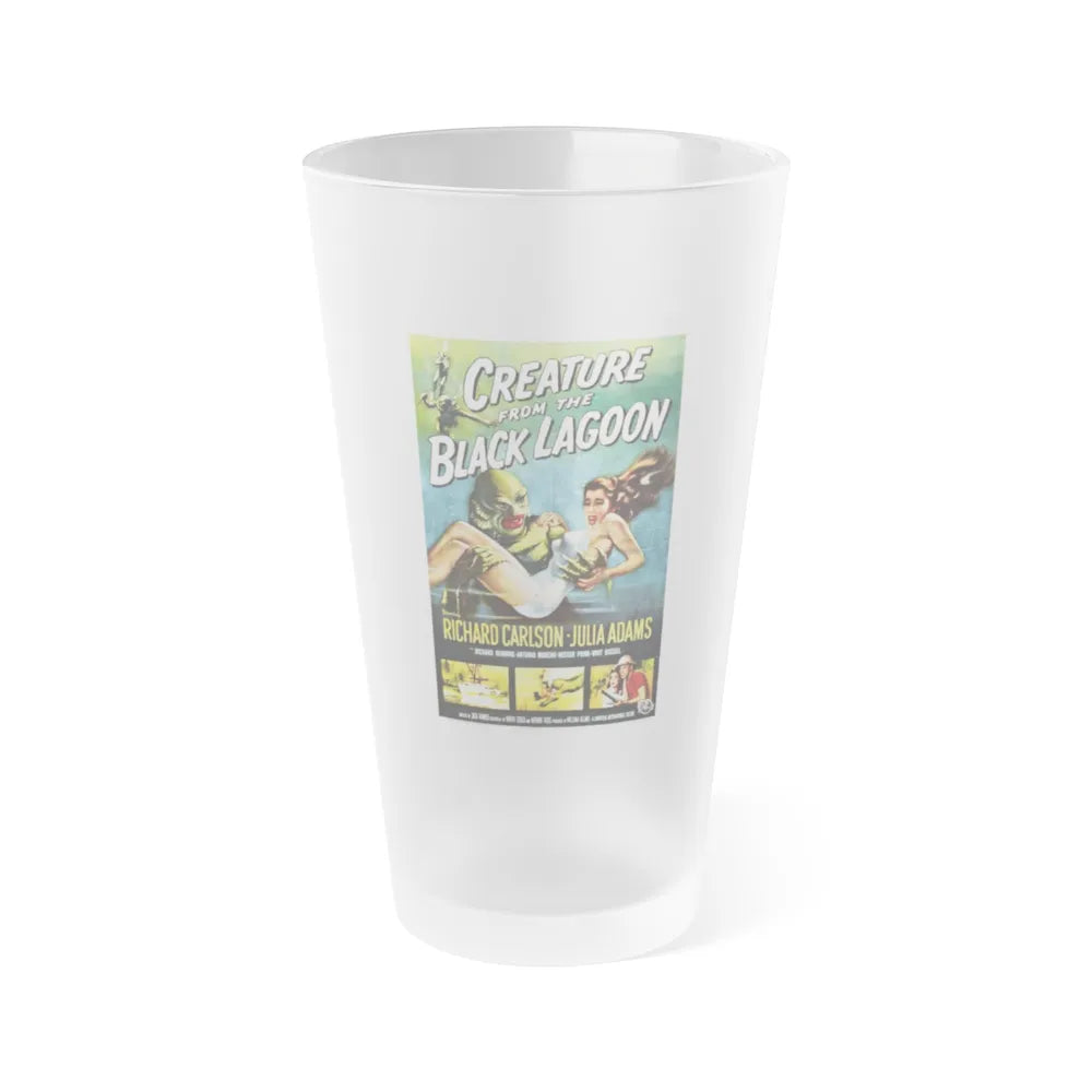 CREATURE FROM THE BLACK LAGOON 1954 Movie Poster - Frosted Pint Glass 16oz-16oz-Frosted-Go Mug Yourself