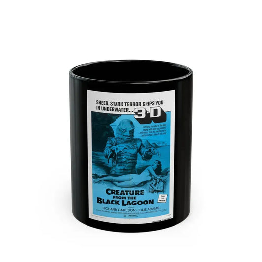 CREATURE FROM THE BLACK LAGOON (4) 1954 Movie Poster - Black Coffee Mug 11oz - Go Mug Yourself
