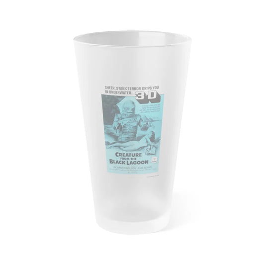 CREATURE FROM THE BLACK LAGOON (4) 1954 Movie Poster - Frosted Pint Glass 16oz-16oz-Frosted-Go Mug Yourself