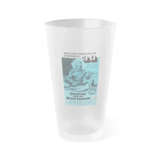 CREATURE FROM THE BLACK LAGOON (4) 1954 Movie Poster - Frosted Pint Glass 16oz 16oz Frosted - Go Mug Yourself
