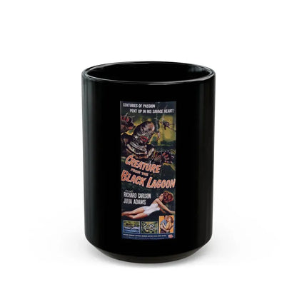 CREATURE FROM THE BLACK LAGOON (5) 1954 Movie Poster - Black Coffee Mug 15oz - Go Mug Yourself