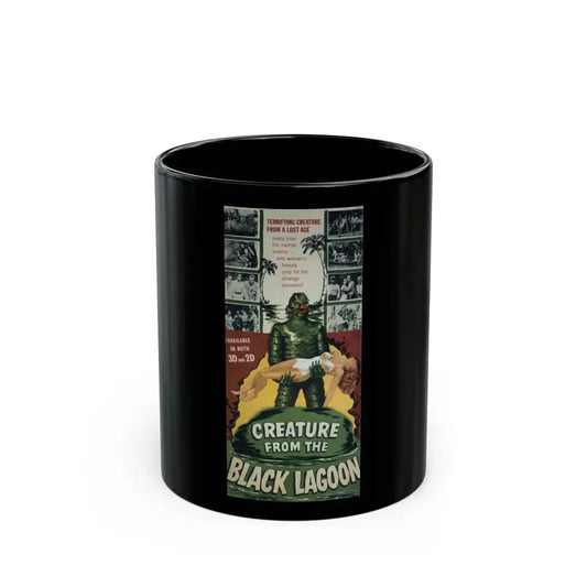 CREATURE FROM THE BLACK LAGOON (7) 1954 Movie Poster - Black Coffee Mug 11oz - Go Mug Yourself