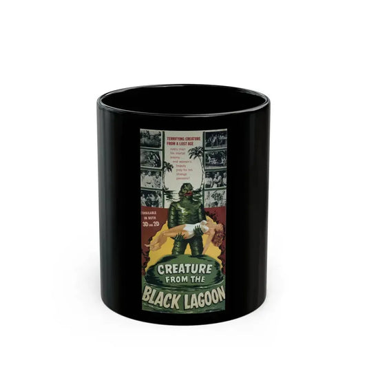 CREATURE FROM THE BLACK LAGOON (7) 1954 Movie Poster - Black Coffee Mug 11oz - Go Mug Yourself