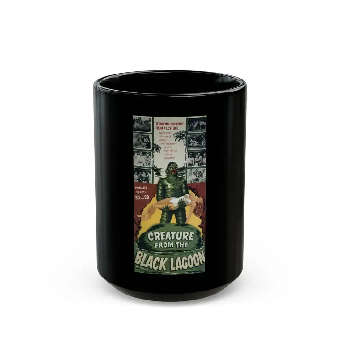 CREATURE FROM THE BLACK LAGOON (7) 1954 Movie Poster - Black Coffee Mug 15oz - Go Mug Yourself