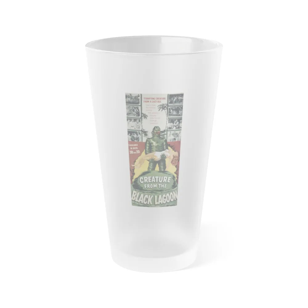 CREATURE FROM THE BLACK LAGOON (7) 1954 Movie Poster - Frosted Pint Glass 16oz-16oz-Frosted-Go Mug Yourself