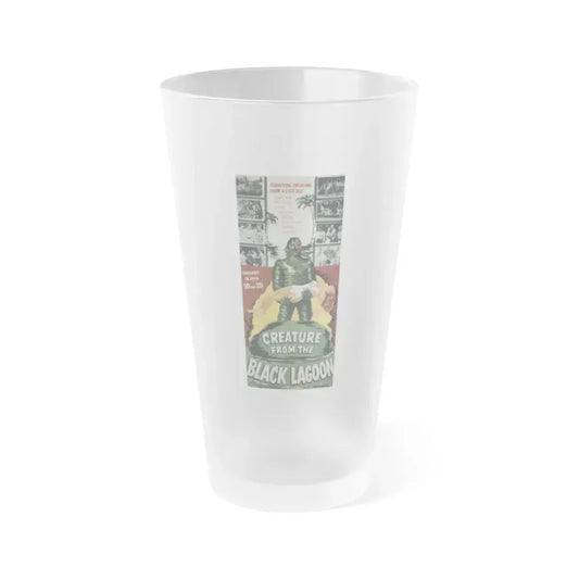 CREATURE FROM THE BLACK LAGOON (7) 1954 Movie Poster - Frosted Pint Glass 16oz 16oz Frosted - Go Mug Yourself