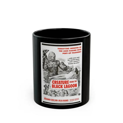 CREATURE FROM THE BLACK LAGOON (8) 1954 Movie Poster - Black Coffee Mug 11oz - Go Mug Yourself