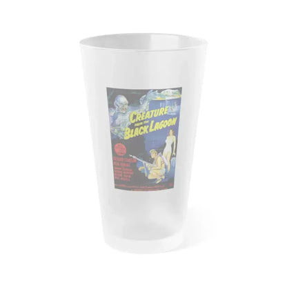 CREATURE FROM THE BLACK LAGOON (9) 1954 Movie Poster - Frosted Pint Glass 16oz 16oz Frosted - Go Mug Yourself