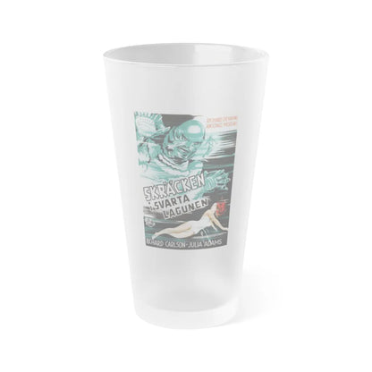 CREATURE FROM THE BLACK LAGOON (FOREIGN) 1954 Movie Poster - Frosted Pint Glass 16oz-16oz-Frosted-Go Mug Yourself