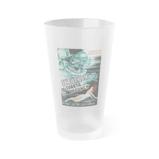 CREATURE FROM THE BLACK LAGOON (FOREIGN) 1954 Movie Poster - Frosted Pint Glass 16oz 16oz Frosted - Go Mug Yourself