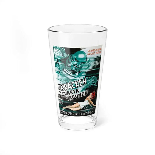 CREATURE FROM THE BLACK LAGOON (FOREIGN) 1954 Movie Poster - Pint Glass 16oz 16oz - Go Mug Yourself