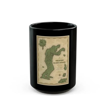 CREATURE FROM THE BLACK LAGOON (MONDO) 1954 Movie Poster - Black Coffee Mug 15oz - Go Mug Yourself