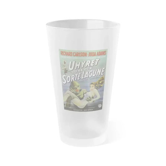 CREATURE FROM THE BLACK LAGOON (SWEDISH) 1954 Movie Poster - Frosted Pint Glass 16oz 16oz Frosted - Go Mug Yourself