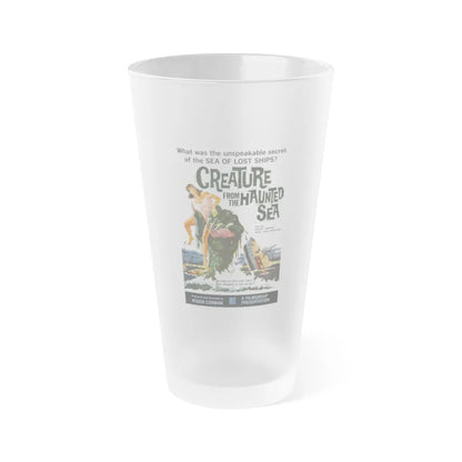 CREATURE FROM THE HAUNTED SEA 1961 Movie Poster - Frosted Pint Glass 16oz-16oz-Frosted-Go Mug Yourself